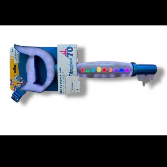 Disney Other - Disney Blue Light-Up Key with Colorful Lights